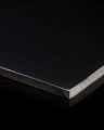 HPL PLATE BLACK thickness 10 mm (SAMPLE 50×50 MM) close-up.